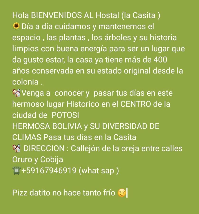 ホテル Casa De Huespedes Maria Victoria Potosí エクステリア 写真